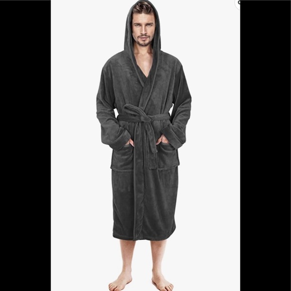 Other - Mens New Adjustable w Belt Fleece Robe Multiple Sizes